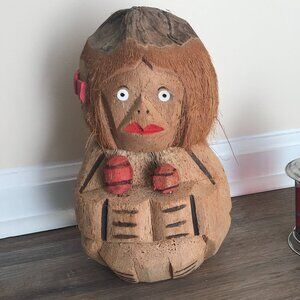 🍍Hawaiian Luau Coconut Maraca Woman🍍